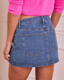 Off Duty Muse Denim Mini Skirt