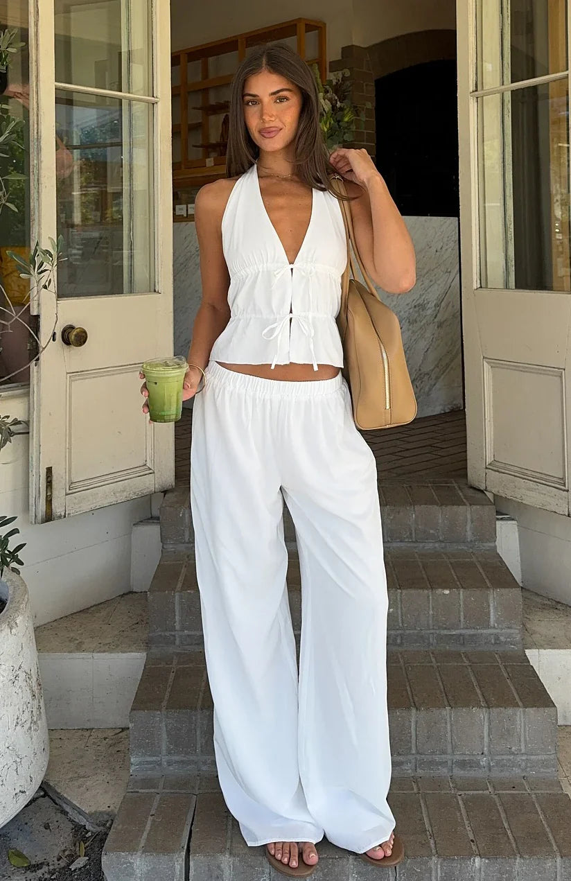 Further Away Pants White