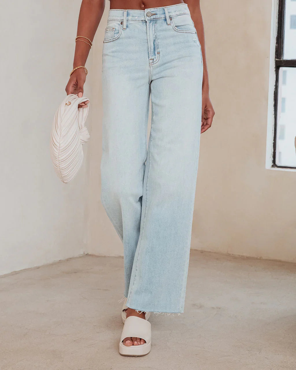 Logan Super Stretch High Rise Relaxed Jeans