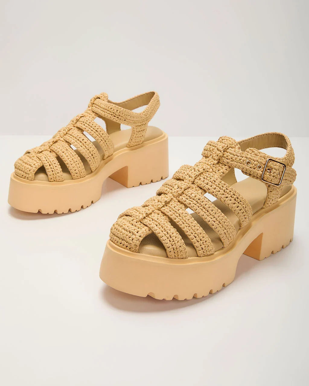 Samantha Woven Platform Sandals
