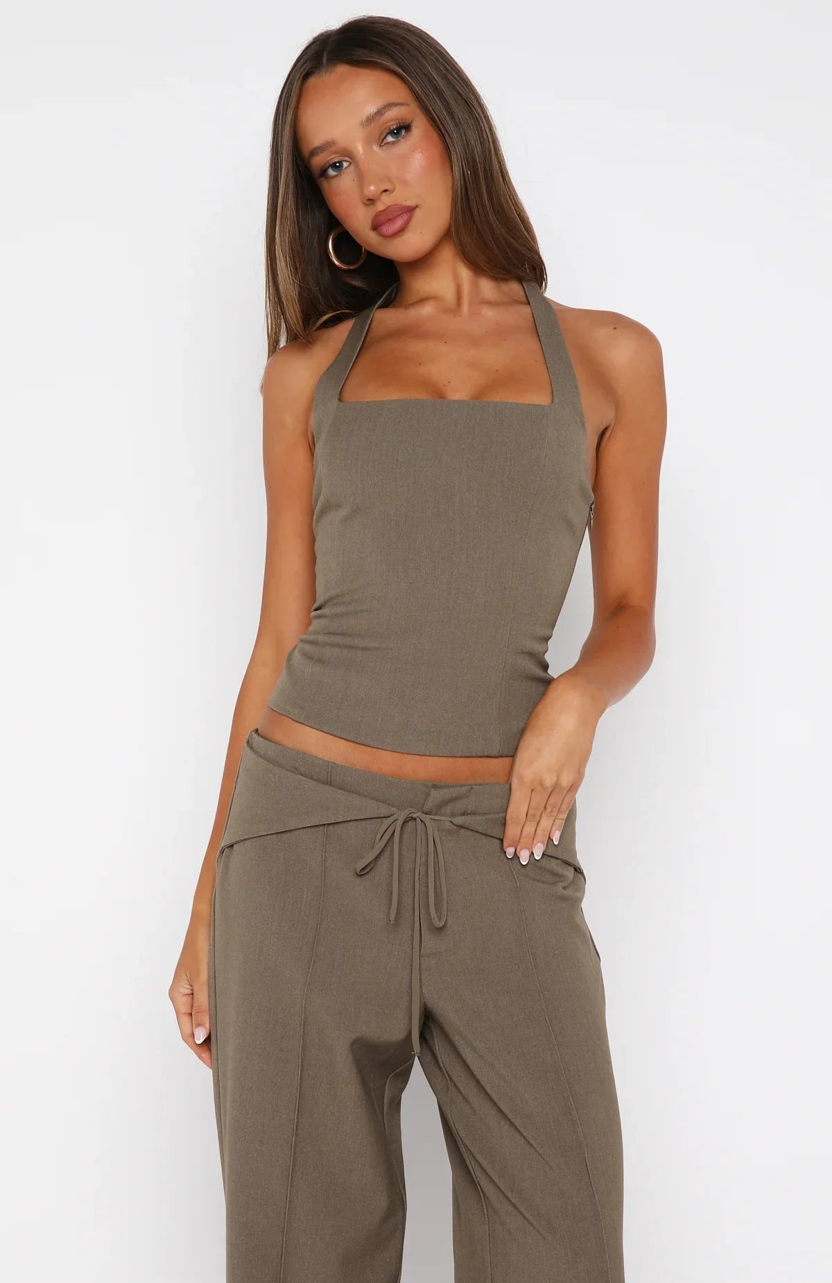 He Said She Said Bustier Olive
