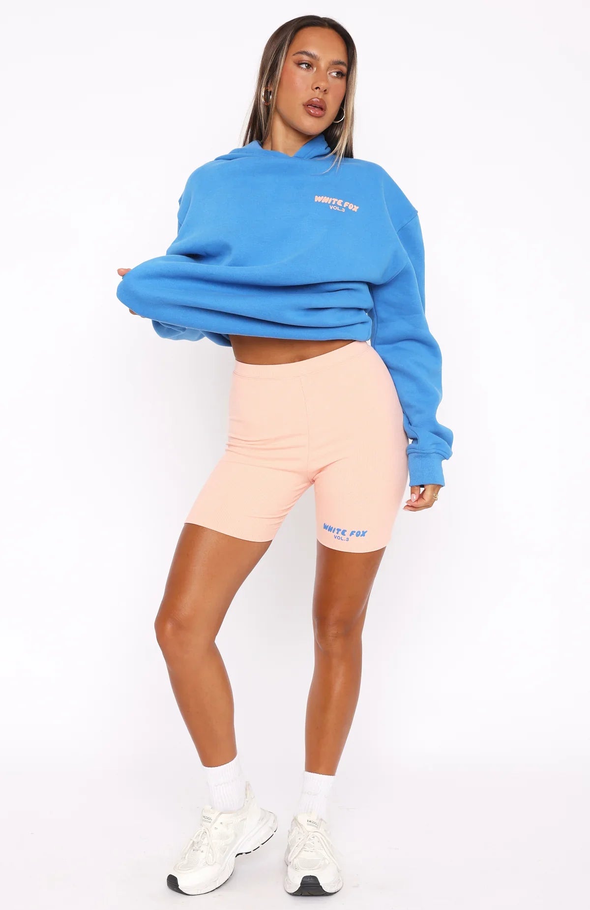 Offstage Ribbed Bike Shorts Apricot Ice